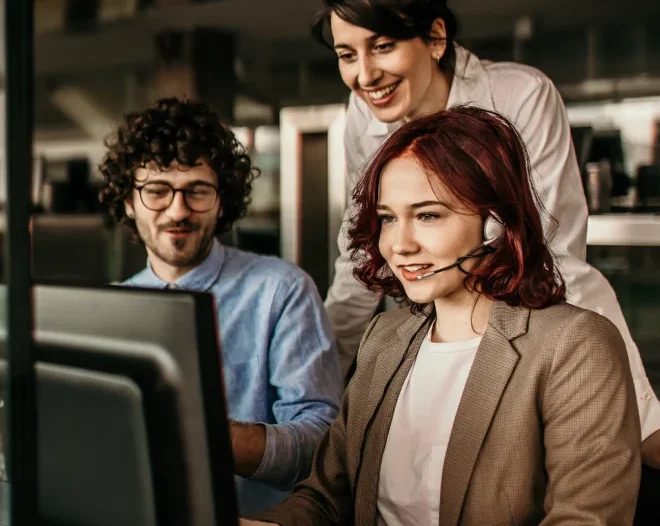 three IT employers coding